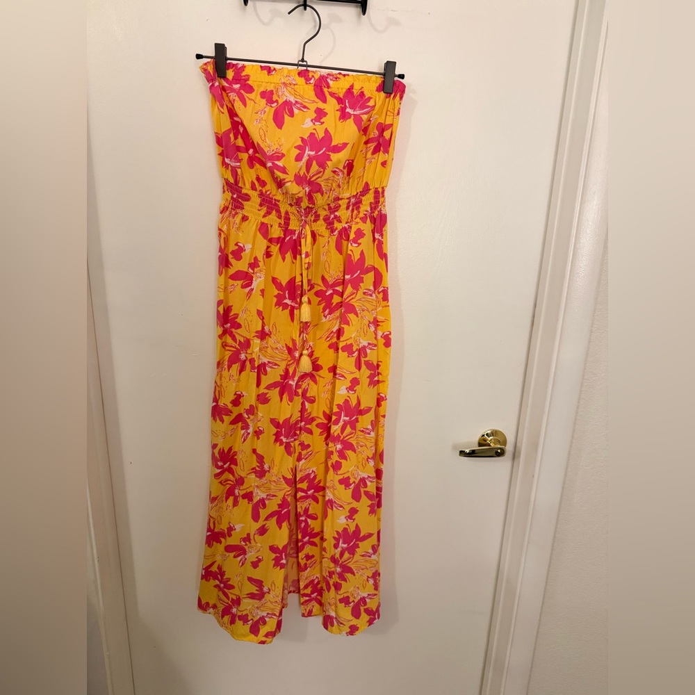 Jessica Simpson Pink and Yellow Floral Dress